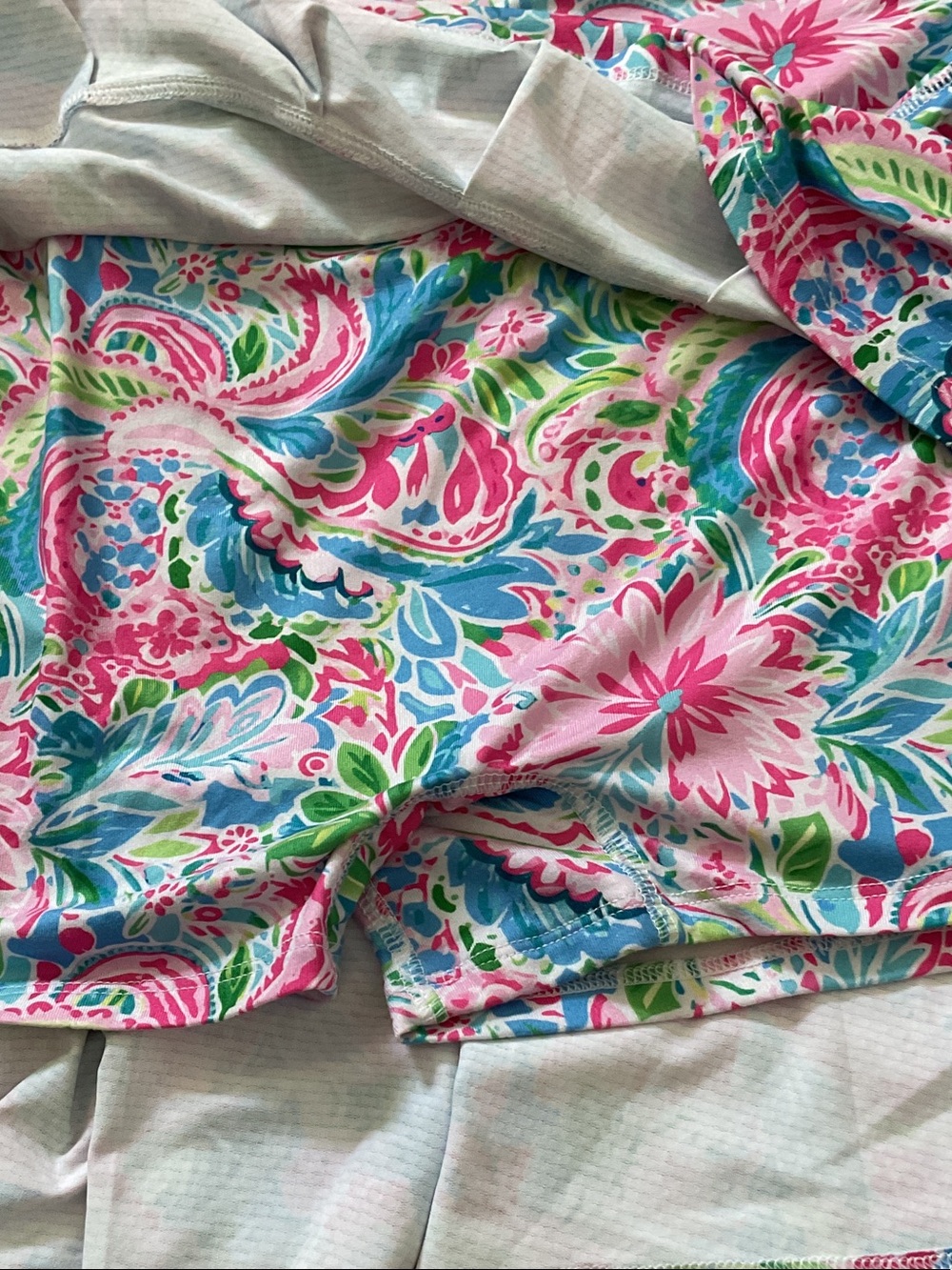 Gottex Floral Pink Blue Green Printed Skort - Picture 2 of 3